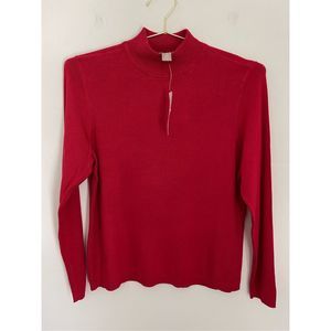 CHICO'S Red Sweater Size Small NWT